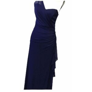 BEAUTIFUL SPECIAL OCCASSION -MOTHER OF THE BRIDE FORMAL SZ 3 BLUE BY STACY SKLAR